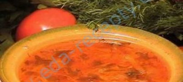 Щи с грибами