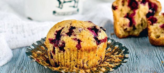 Маффины с черной смородиной