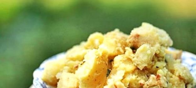 Салат с яблоками и картофелем