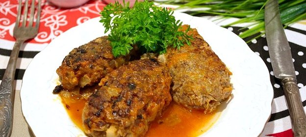 Ленивые голубцы с капустой и фаршем