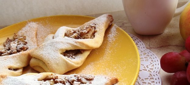 Печенье с яблоками, корицей и орехами Чарох