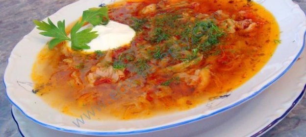 Щи из свежей капусты в горшочке