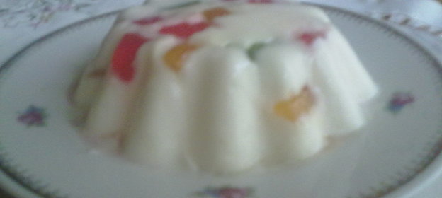 Сметанное суфле с мармеладом