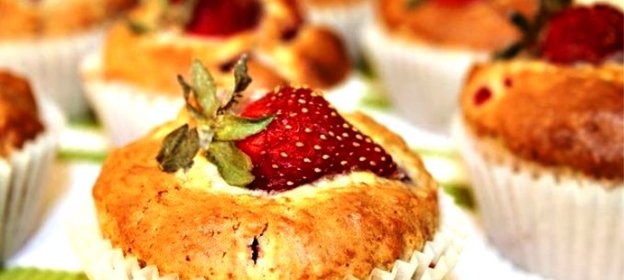 Клубничные маффины