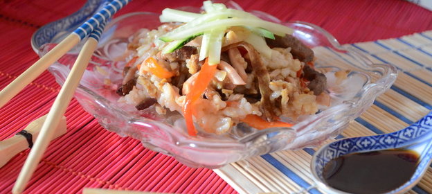 Яичница, запеченная со спаржевой фасолью