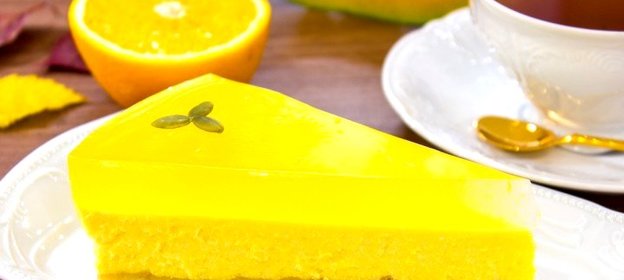 Тыквенный чизкейк с апельсиновым желе