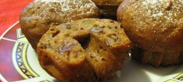 Постные кексы-коврижки с орехами и сухофруктами