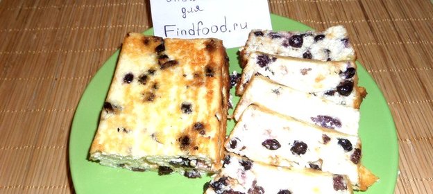 Запеканка творожная с изюмом