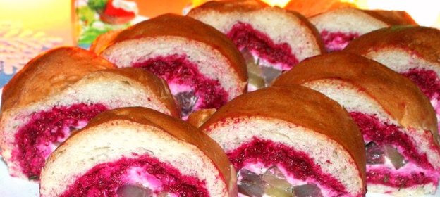 Сельдь под шубой в батоне