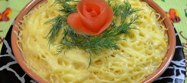 Запеканка из спагетти