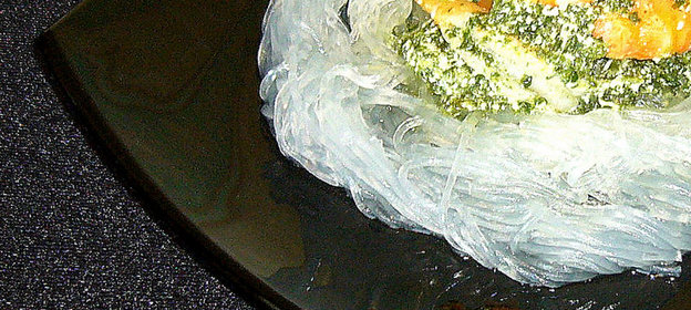 Рисовая лапша с креветками