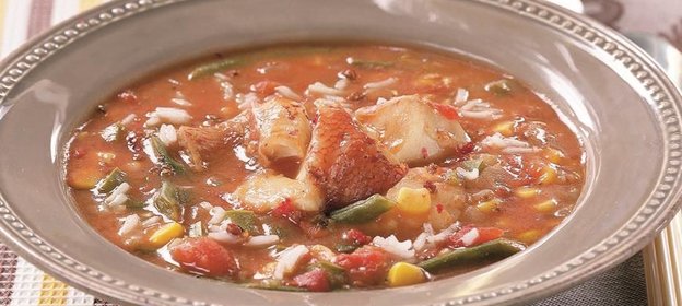 Гамбо из морского окуня