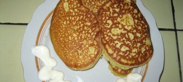 Лепешки на сметане