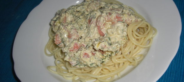 Спагетти с хвостиками