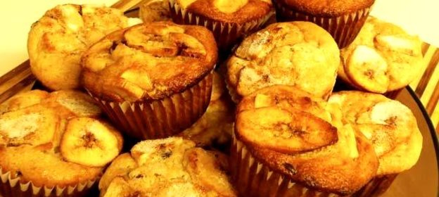 Банановые кексы Маффины