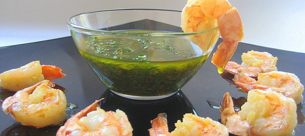 Креветки с ароматным маслом Морская лагуна