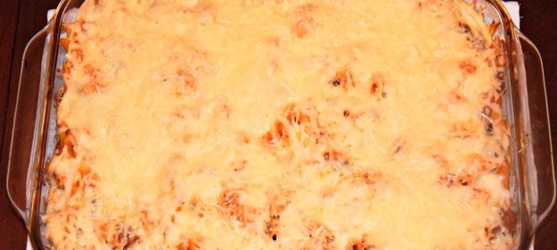 Макароны в духовке с мясом