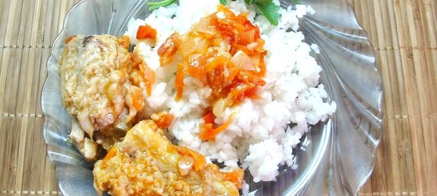 Минтай под овощным маринадом