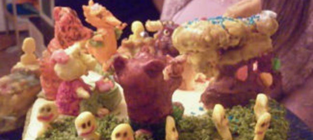 Шоколадный вегетарианский торт Ожидание Новогоднего волшебства