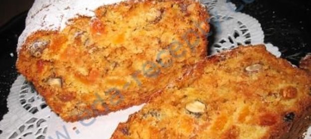 Абрикосово-ореховый кекс