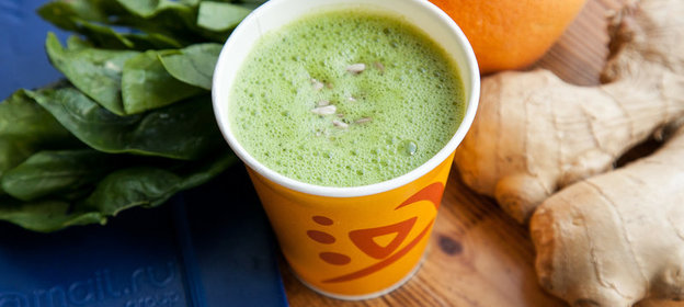 Зеленый смузи с грейпфрутом