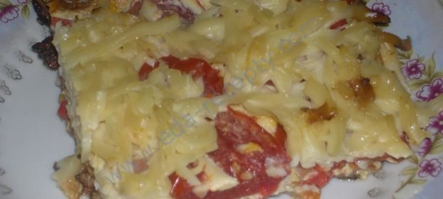 Быстрая пицца на сковороде за 10 минут