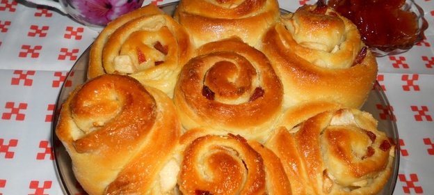 Яблочные булочки