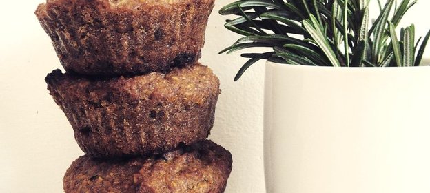 Цельнозерновые маффины с изюмом и грецкими орехами (без сахара и без яиц)