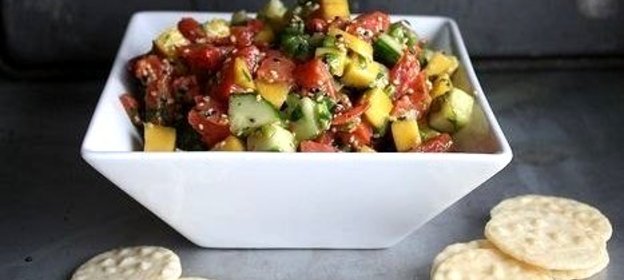 Севиче из слабосоленого лосося