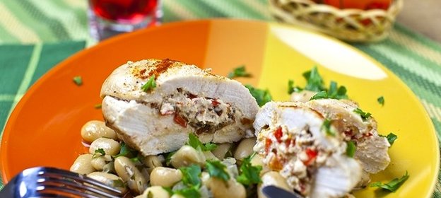 Грудка с фасолью