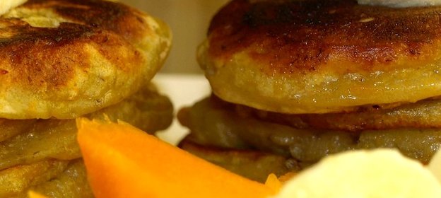 Оладьи из тыквы и банана