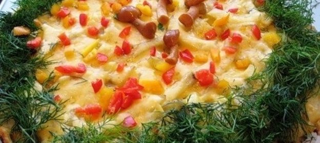 Картофельная запеканка с грибами