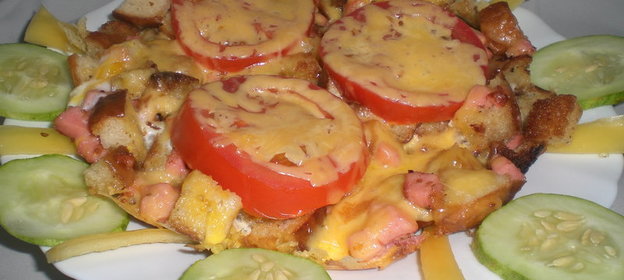 Ленивая пицца (если есть всего 10 минут для приготовления ужина)