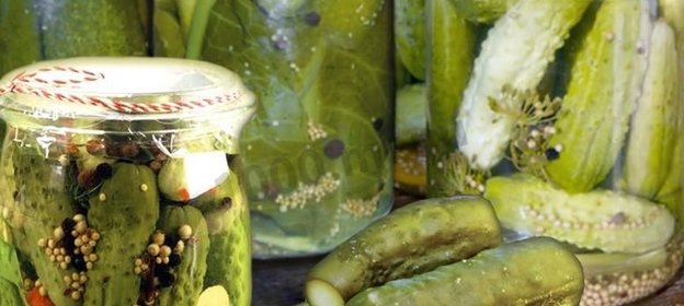 Соленые огурцы с горчицей