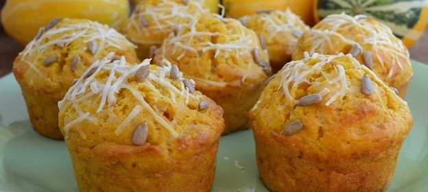 Тыквенные маффины с сыром