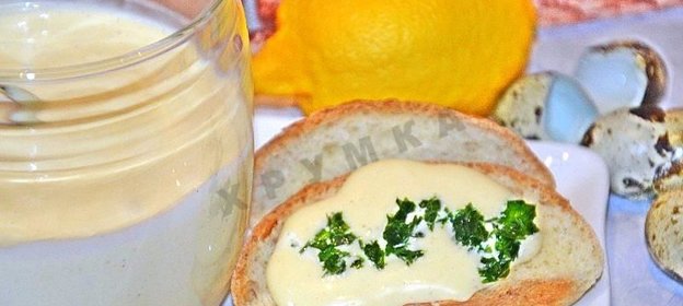 Домашний майонез на перепелиных яйцах