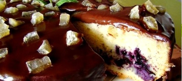 Черничный кекс в мультиварке