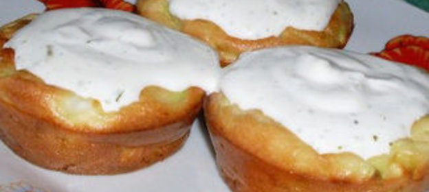 Маффины с кабачками и творогом
