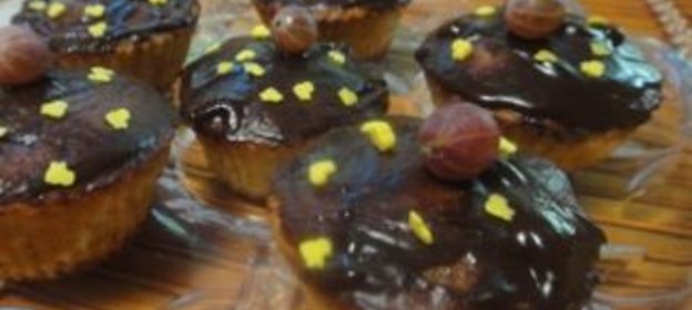 Кексы с шоколадной макушкой
