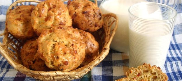 Сырно-овсяные маффины или Что-то в школу захотелось…