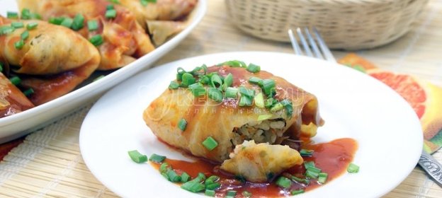 Постные голубцы