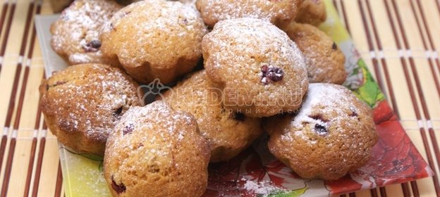 Ванильные кексики с клюквой