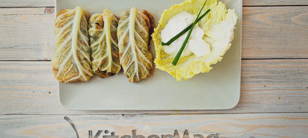 Вегетарианские голубцы с картофелем и грибами