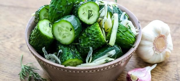 Быстро засоленные огурцы для пикника