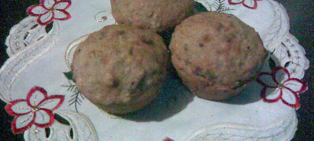 Постные маффины с 9-тью злаками и орехами (на соевом молоке)