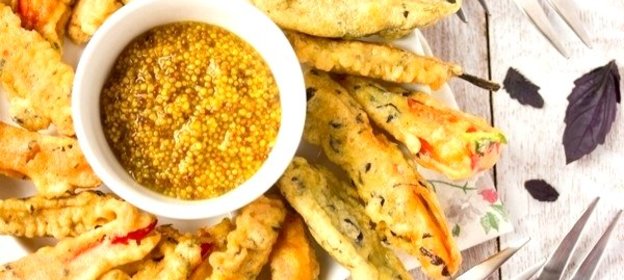 Овощи в базиликовом кляре