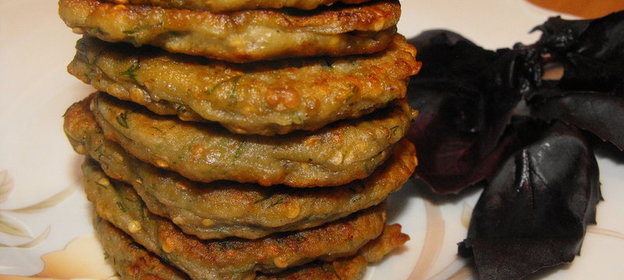 Баклажанные оладьи