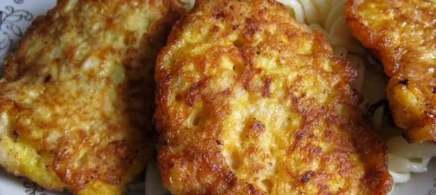 Куриные оладьи с тыквой