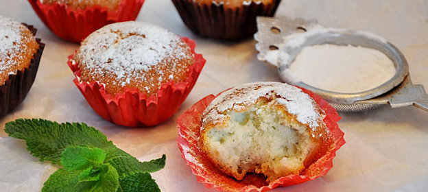 Мятные кексы, или кексы с мятой