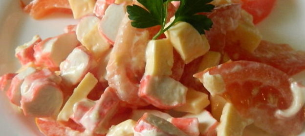 Салат из крабовых палочек «Кайфовый»